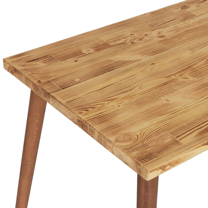Hanah Home Escritorio de Estudio Roble 110x73x60cm, Madera Maciza Pino y Haya, Diseño Moderno y Funcional
